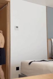 Two Young Muscular Men in a Private Hotel Room Encounter