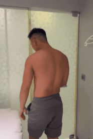 Two Young Muscular Men in a Private Bedroom Encounter