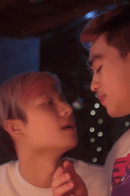 Two Young Bulky Men Share a Private Moment in the Bedroom
