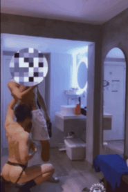 Two Mature Lean Men in an Intimate Bedroom Scene