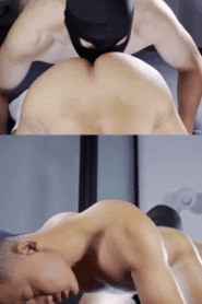 Two Young Muscular Men Share a Private Moment in the Studio