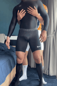 Two Young Muscular Men in a Private Bedroom Encounter