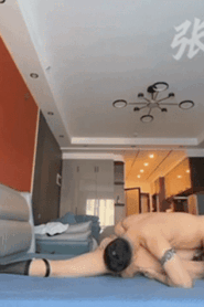 Two Young Muscular Men in a Private Bedroom Encounter